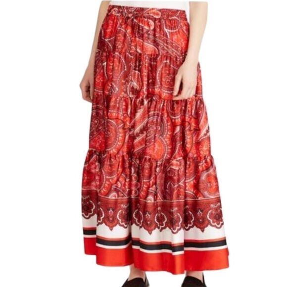 Lauren Ralph Lauren Oretha Paisley print Skirt - Picture 3 of 10